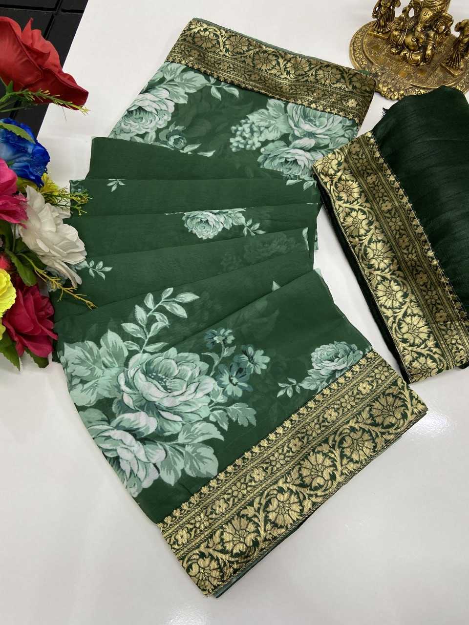 YNF GEORGETTE  KIF P2 WHOLESALE SAREE MANUFACTURER 